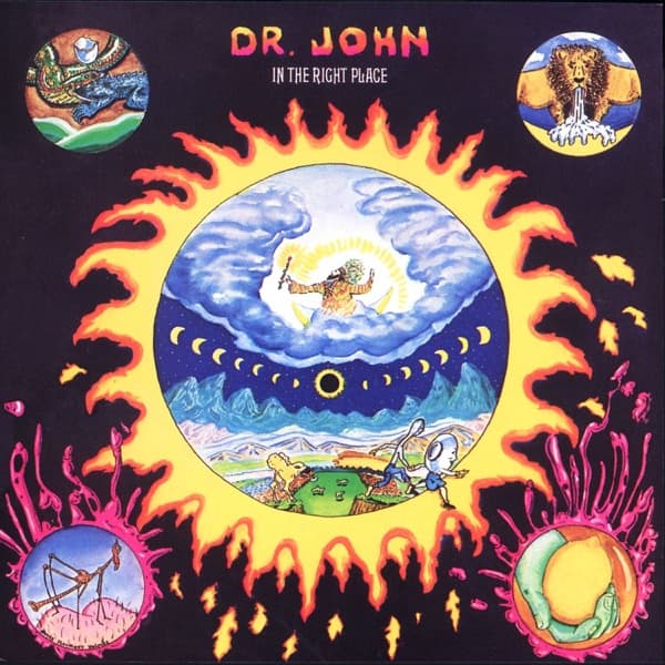 In the Right Place by Dr. John, the album Right Place Wrong Time appears on