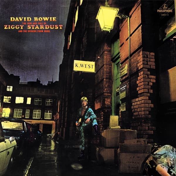 The Rise and Fall of Ziggy Stardust and the Spiders from Mars (2012 Remaster) by David Bowie, the album Moonage Daydream (2012 Remaster) appears on