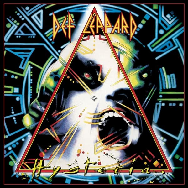 Hysteria by Def Leppard, the album Pour Some Sugar On Me appears on