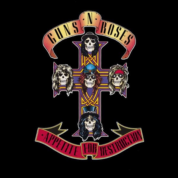 Appetite For Destruction by Guns N' Roses, the album Welcome To The Jungle appears on